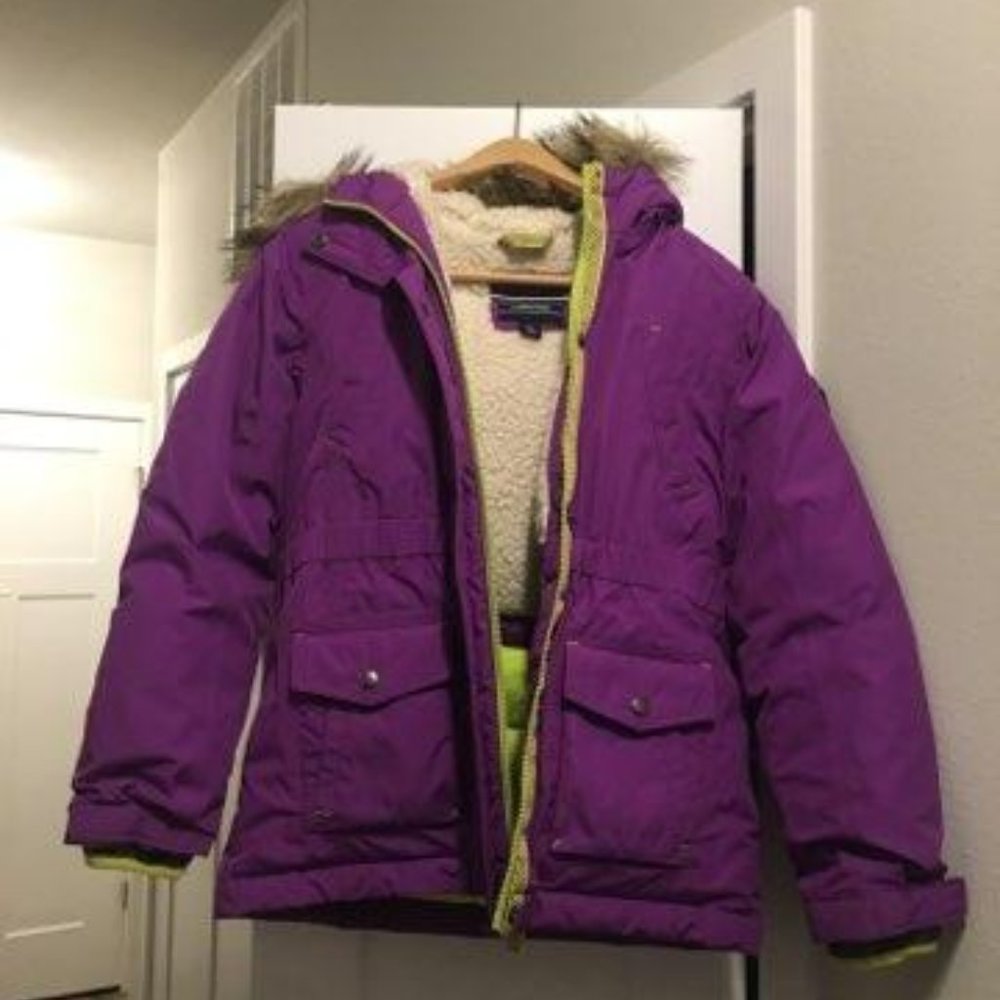 Lands' End Expedition Down Winter Parka Jacket (Size 10-12) - Picture 2 of 5